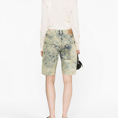Vaquera Denim split shorts