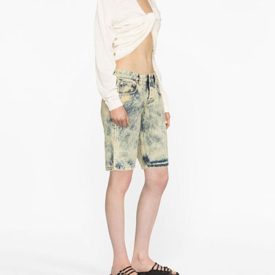 Vaquera Denim split shorts