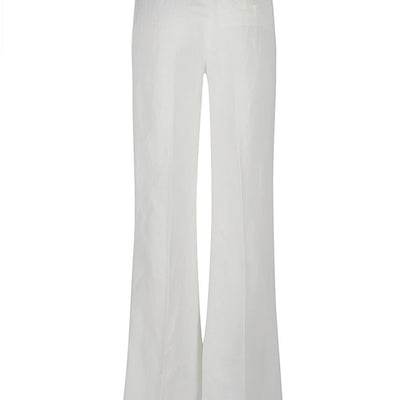 True Royal Linen flared trousers
