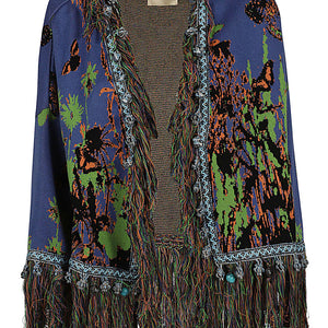 Clocloude Printed cotton cardigan