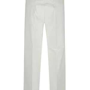 Avenue Montaigne Cropped frayed denim trousers