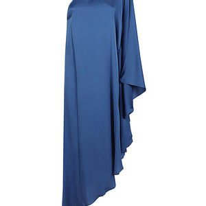 Silk95Five Long asymmetrical silk dress