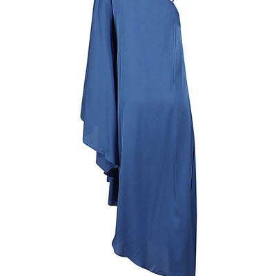 Silk95Five Long asymmetrical silk dress