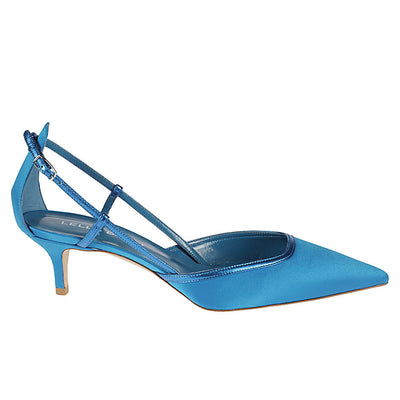 Lella Baldi Blue Leather Pumps