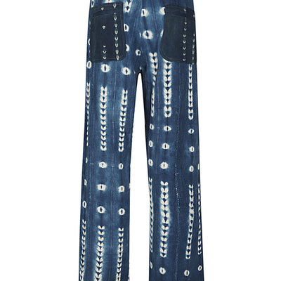 Wales Bonner Miles tie-dye denim jeans