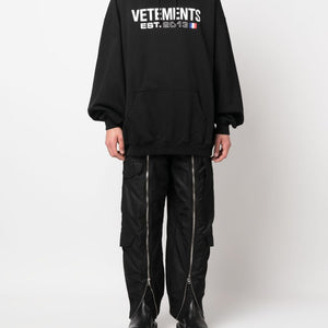 Vetements Logo cotton hoodie
