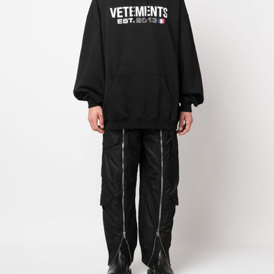 Vetements Logo cotton hoodie