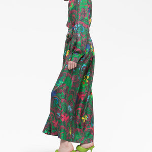Az Factory Pre Paisley print long wrap dress