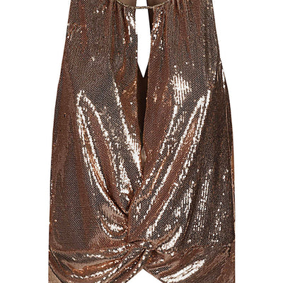 Dahlo Sequin cropped top