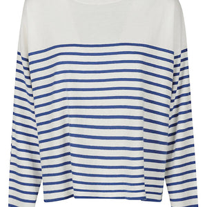 Ct Plage Striped cotton blend pullover