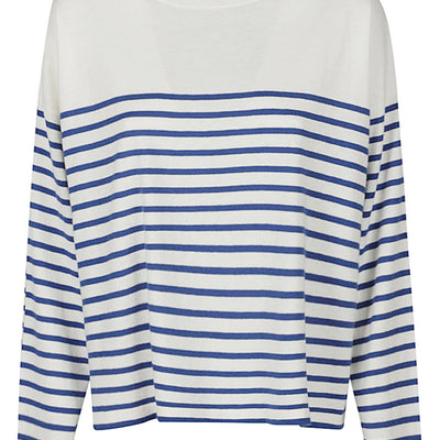Ct Plage Striped cotton blend pullover