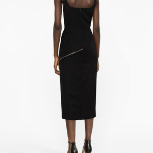 Alexander McQueen zip-embellished Midi Dress