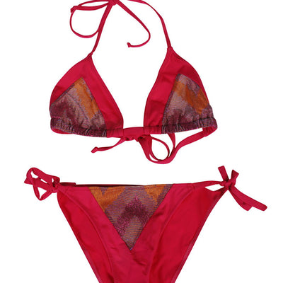 Feel Me Fab One printed triangle bikini set