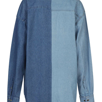 E.L.V. Denim Contrast denim shirt