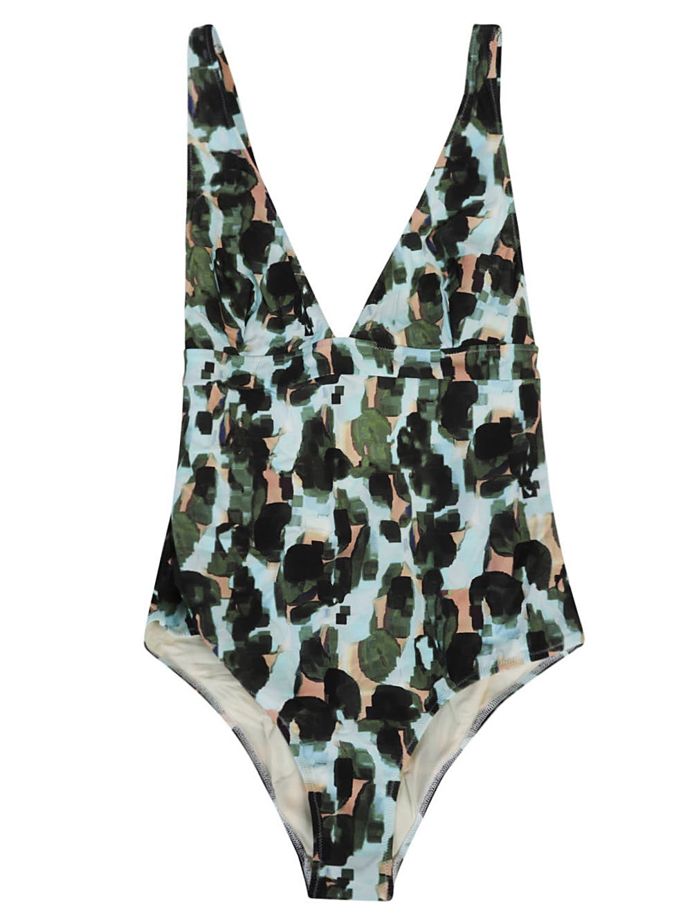 Feel Me Fab Crossy printed one-piece swimsuit