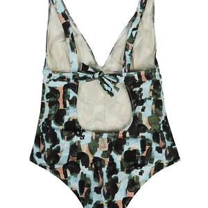 Feel Me Fab Crossy printed one-piece swimsuit