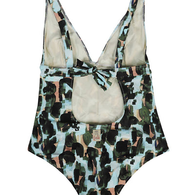Feel Me Fab Crossy printed one-piece swimsuit