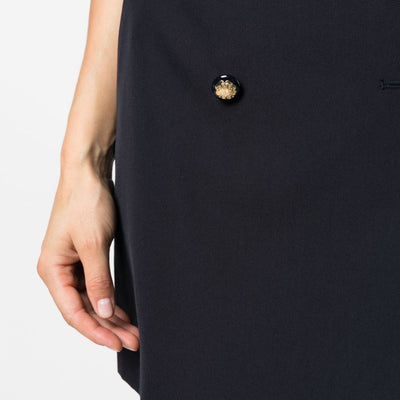 Alexander McQueen wool-cotton blend mini wrap skirt