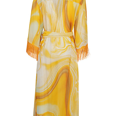 Jonathan Simkhai Odelia cotton blend silk printed cover up