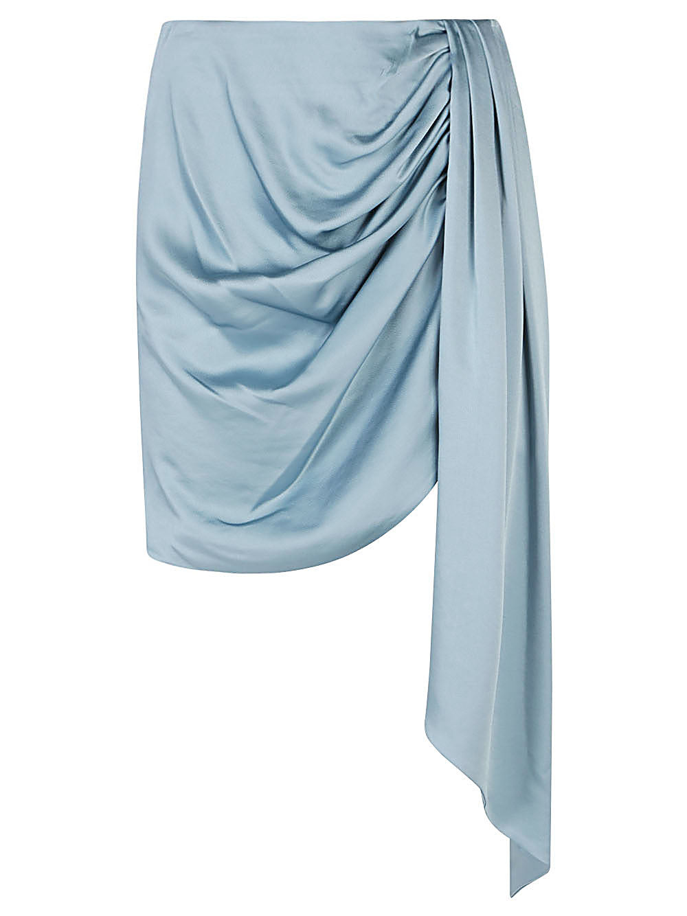 Jonathan Simkhai Mae draped satin mini skirt