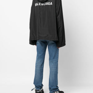 Balenciaga logo-print Hooded Windbreaker