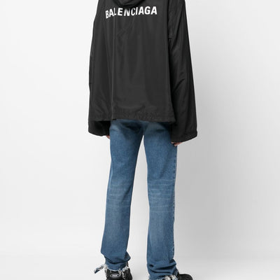 Balenciaga logo-print Hooded Windbreaker