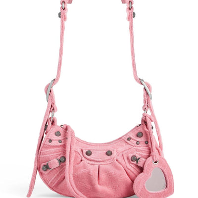 Balenciaga Le Cagole XS denim shoulder bag