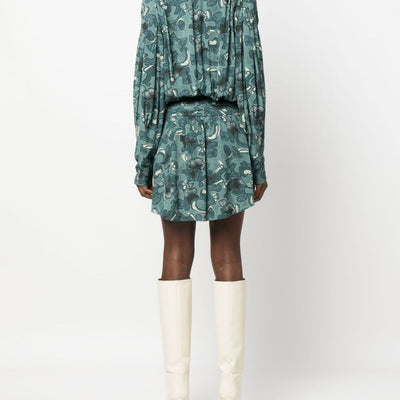 Iro Fontana printed short dress