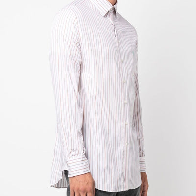 Etro Striped shirt with embroidery