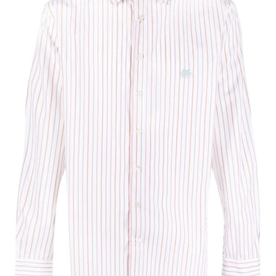 Etro Striped shirt with embroidery