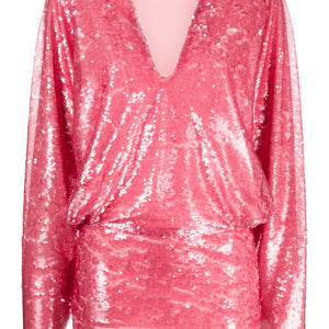 The Attico Gael sequined mini dress