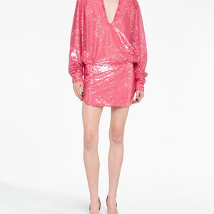 The Attico Gael sequined mini dress