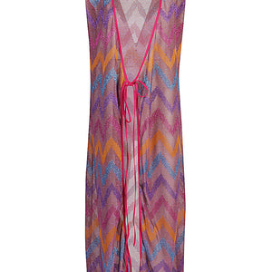 Feel Me Fab Quadrifoglio printed long dress