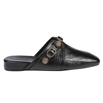 Balenciaga Cozy Cagole leather mules in black