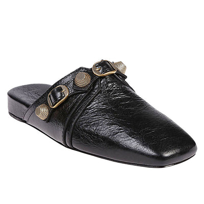 Balenciaga Cozy Cagole leather mules in black