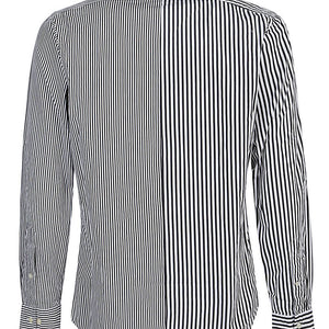 E.L.V. Denim Contrast striped cotton shirt