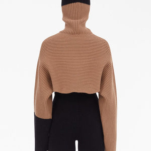 Ferragamo Cashmere cropped hoodie