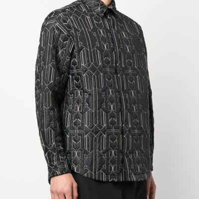 Palm Angels Monogram quilted overshirt