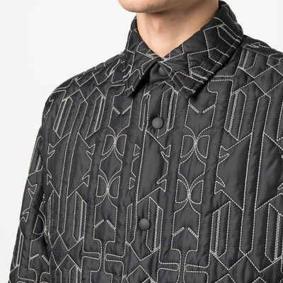 Palm Angels Monogram quilted overshirt