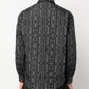 Palm Angels Monogram quilted overshirt