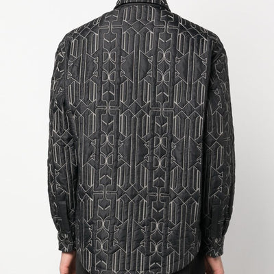 Palm Angels Monogram quilted overshirt