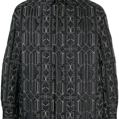 Palm Angels Monogram quilted overshirt