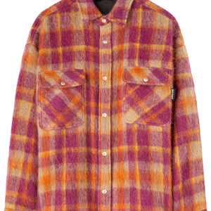 Palm Angels Checked wool overshirt