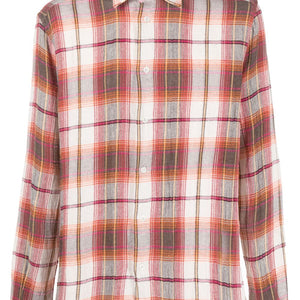 Barena Check print cotton blend shirt