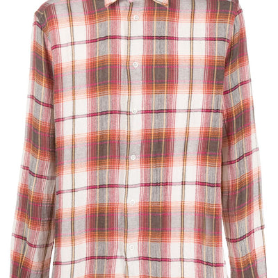 Barena Check print cotton blend shirt