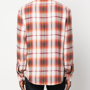 Barena Check print cotton blend shirt