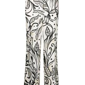 F.R.S . Printed silk trousers