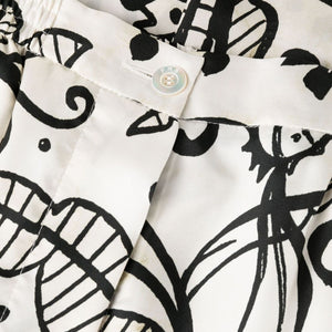 F.R.S . Printed silk trousers