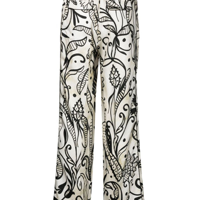 F.R.S . Printed silk trousers