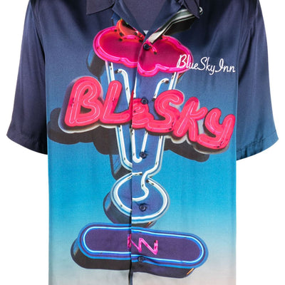 Blue Sky Inn Printed viscose shirt
